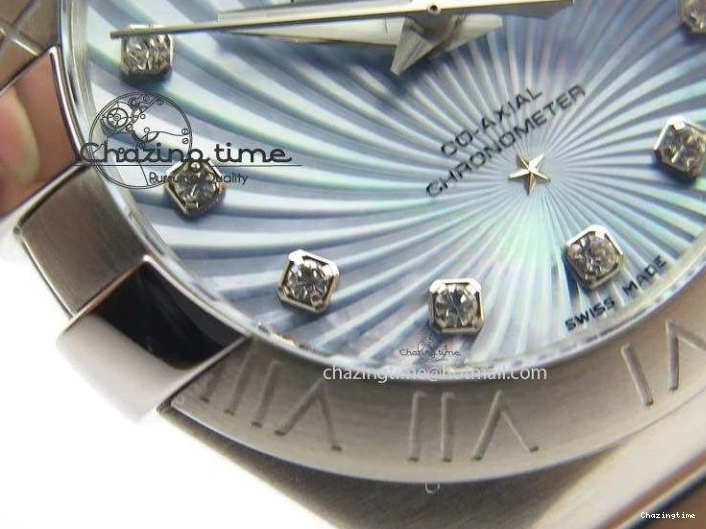0515 Constellation 28mm V6F Best Edition SS Blue Dial On SS Bracelet A MultiPurpose 8201